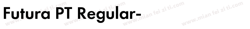 Futura PT Regular字体转换